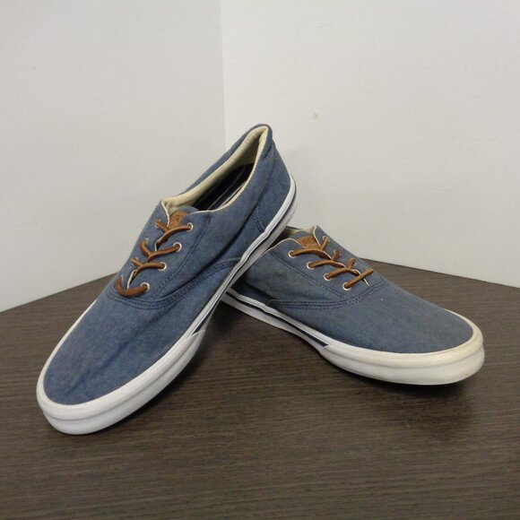 Brand New Sperry Mens Striper II STS16797 Blue Lace Up Sneakers. Size 10. F53 - Picture 2 of 8